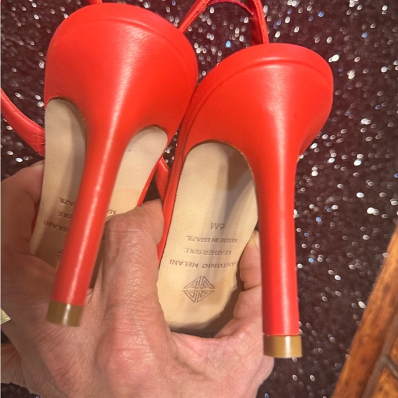 Antonio Melani Red Women's Sandals - Picture 8 of 15
